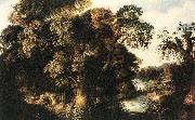 KEIRINCKX, Alexander Forest Scene - Oil on oak Sweden oil painting artist